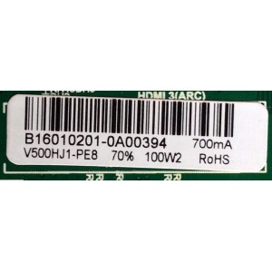 MAIN / FUENTE / (COMBO) PROSCAN / RCA B16010201 / TP.MS3393.PC822 / ST1601A / PANEL V500HJ1-PE8	