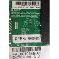 MAIN / FUENTE / (COMBO) K15092880 / AE0010345 / FAE0010345 / TP.MS3393.PB801 / MODELO LED32G45RQ / PANEL LSC320HN07	