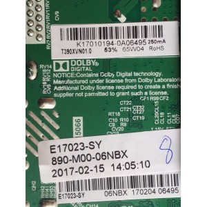 MAIN / FUENTE (COMBO) / ELEMENT K17010194 / 890-M00-06NBX / E17023-SY / TP.MS3393.PB801 / MODELO ELEFW3916 / PANEL T390XVN01.0	