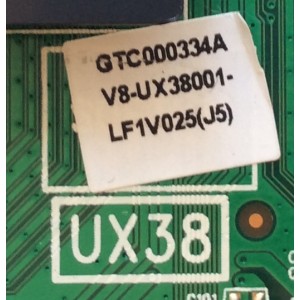 MAIN / TCL 55FS3750TAAA-MAIN / 40-UX38NA-MAG2HG / GTC000334A / V8-UX38001-LF1V025(H1) / MODELO 55FS3750 55FS3750TAAA / PANEL LVF550CS0T E8 V1	