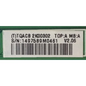MAIN / VIZIO CBPFTQACB2K003 / TQACB2K003 / 715G3711-M01-000-004K / (T)TQACB2K00302 / MODELO M260VA LTMPGGAL / PANEL LC260EXN(SC)(B1)	
