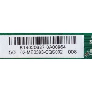 MAIN / SANYO B14020687 / T.MS3393T.78 / 02-MB3393-CQS002 / 3MS3393X-3 / 02-MB3393-CQS005 / MODELO FVF5044 P50F44-00 / PANEL V500HK1-LS6 Rev.E4	