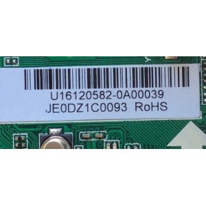MAIN / RCA U16120582 / JE0DZ1C0093 / T.MS3393.81 /  AE0010603 / MODELO RLED6090