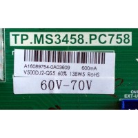 MAIN / FUENTE / (SIN TUNER) / (COMBO) / SCEPTRE A16089754 / TP.MS3458.PC758 / MODELO U50 / PANEL V500DJ2-QS5 