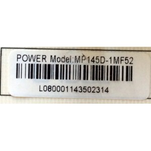 FUENTE DE PODER / HITACHI 850108892 / MP145D-1MF52 / MP145D-1MF51 / MODELO LE49S508	