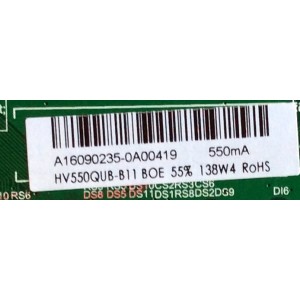 MAIN / SCEPTRE A16090235 / TP.MS3458.PC758 / MODELO U55 / PANEL HV550QUB-B11	