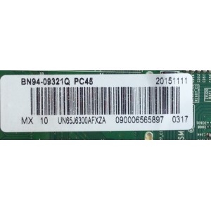 MAIN / SAMSUNG BN94-09321Q / BN97-10059R / BN41-02353B / MODELO UN65J6300AFXZA AH01 / PANEL CY-GH065CSAV1V