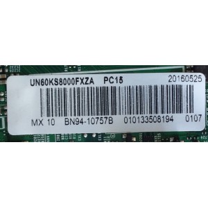 MAIN PARA TV SAMSUNG / NUMERO DE PARTE BN94-10757B / BN97-10623N / BN41-02504A / BN9410757B / PARTE SUSTITUTA BN94-10757A / BN94-10757P / PANEL CY-QK060FLSV1H / MODELO UN60KS8000 / UN60KS8000FXZA EA01