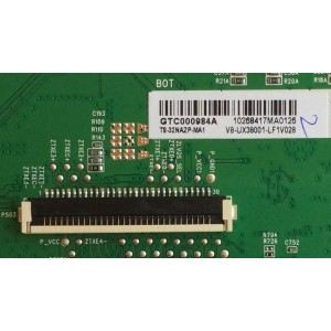 MAIN FUENTE PARA TV TCL T8-32NAZP-MA1 /  40-UX38M0-MAD2HG / T8-32NAZP-MA1 / GTC000984A / V8-UX38001-LF1V029 / V8-UX38001-LF1V030(B3) / MODELO 32S3750TSAA