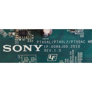 MAIN / SONY 02-13036012-19 / 1P-0086J00-2010 / P740AL/P740L2/P750AC / MODELO KDL-32L4000