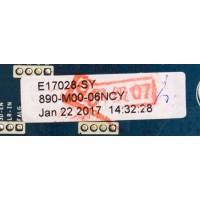 MAIN / ELEMENT 890-M00-06NCY / 10015451 / E17028-SY / THTF4K0TT00251062.bin / CV6488H-A / MODELO E4SFC5017	