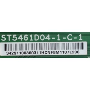 T-CON PARA TV TCL / NUMERO DE PARTE 34291100360311 / ST5461D04-1-C-1 / 34.29110.036 / 3429110036 / PANEL K550WDR1 / MODELO 55L621U