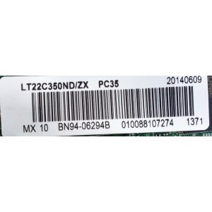 MAIN / SAMSUNG BN94-06294B / BN41-01989B / BN97-07163B / MODELO LT22C350ND/ZA / LT22C350ND/ZX 