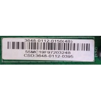 MAIN / SHARP 3648-0112-0395 / 0171-2271-5824 / 3648-0112-0150 (4A) / MODELO LC-48LE653U / PANEL LSC480HN08-G01