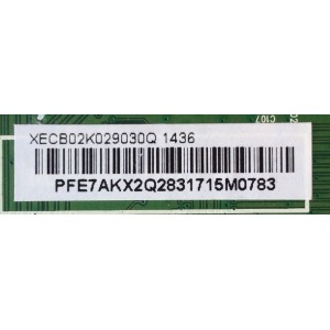 MAIN / VIZIO 756XECB02K029  / XECB02K029 / XECB02K029030Q / 715G6667-M01-000-004K / MODELO M322I-B1 LTF7PVFQ / PANEL TPT315B5-EUJFFA REV:S1S