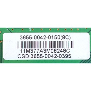 MAIN / VIZIO 3655-0042-0150 / 0171-2272-2938 / 3655-0042-0150(8C) / 11M377A3M08248C / SUSTITUTAS 3655-0042-0395 / 3655-0042-0395R / MODELO VF552XVT / PANEL LC550WUL-SBM2	