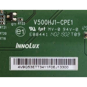 T-CON / LG 4V.9Q53E.TT3 / V500HJ1-CPE1 / MODELO 50LB5900-UV BUSJLJR / 50LB5900-UV BUSWLJR / PANEL NC500DUN-VXBP2