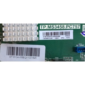 MAIN / FUENTE / AVERA H16102373 / TP.MS3458.PC757 / BH-16322 / MODELO 55EQX10 / PANEL LSC550FJ13-W	