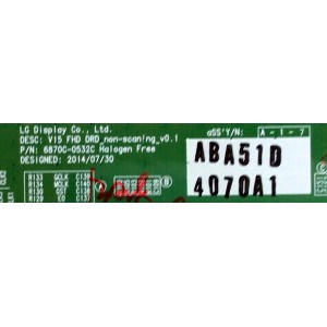 T-CON / LG 6871L-4070A / 6870C-0532C / 4070A / MODELO 43SE3B-BE.AUSSLJM / 43SM5B-BD.AUSSLJM / 43SE3KB-BE.AUSSLJM / 43SM5KD-BH.AUSSLJM / PANEL LD430EUE-FHB1	