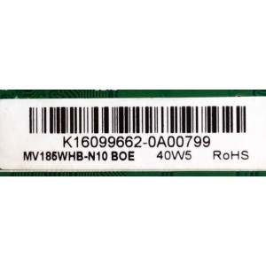 MAIN / FUENTE (COMBO) / SCEPTRE K16099662 / TP.MS3393.PA506 / MODELO E19 PDQV93JB / PANEL MV185WHB-N10	