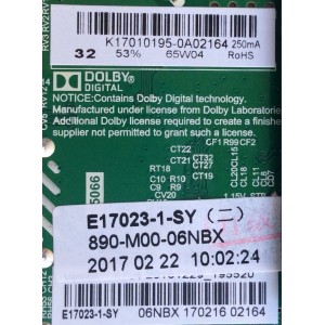 MAIN / FUENTE / (COMBO) / ELEMENT K17010195 / E17023-1-SY / 890-M00-06NBX / TP.MS3393.PB801 / MODELO ELEFW3916	