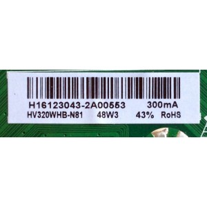 MAIN / FUENTE / (COMBO) / ELEMENT H16123043 / TP.MS3393T.PB758 / E17019-KK / 21005561 / VERSION F112 / MODELO ELEFW328	