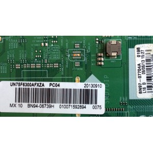 MAIN / SAMSUNG BN94-06739H / BN97-07704A / BN41-01958B / SUSTITUTA BN94-06554B / MODELO UN75F6300AFXZA TH01 / PANEL CY-GF750CSLV4H	