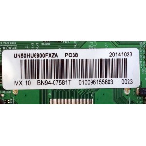 MAIN / SAMSUNG BN94-07581T / BN97-08125A / BN41-02206B / MODELO UN50HU6900FXZA IS01 / PANEL CY-GH050HGNV2H	
