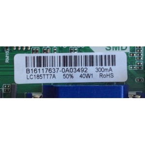 MAIN / FUENTE / (COMBO) / ELEMENT B16117637 / 890-M00-06NBN / TP.MS3393A.PA671 / SY 16233-1 / VERSION 788 / PANEL LC185TT7A	