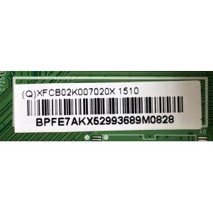 MAIN / VIZIO XFCB02K007 / 756TXFCB02K0070 / 715G6274-M01-001-004T / XFCB02K007020X / (Q)XFCB02K007020X / MODELO E24-C1 LTT6TGAR / PANEL TPM236H3-HGJL02 REV:SC1X	