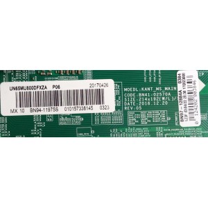 MAIN / SAMSUNG BN94-11975S / BN41-02570A / BN97-12884A / PANEL CY-SM065FLLV4H / MODELO UN65MU800DFXZA