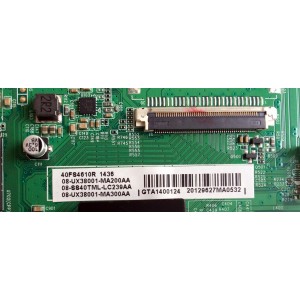 MAIN / TCL 08-SS40TML-LC239AA / 08-UX38001-MA200AA / 08-UX38001-MA300AA / V8-UX38001 / 40-UX38NA-MAF2HG / NUMERO DE DISPLAY LSC400HM09-G01 / MODELO 40FS4610R	