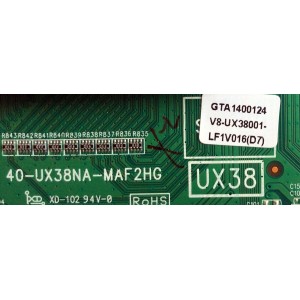 MAIN / TCL 08-SS40TML-LC239AA / 08-UX38001-MA200AA / 08-UX38001-MA300AA / V8-UX38001 / 40-UX38NA-MAF2HG / NUMERO DE DISPLAY LSC400HM09-G01 / MODELO 40FS4610R	