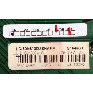 MAIN / SHARP 201007 / 186305 / RSAG7.820.6846/ROH / LTDN60K380WUS / MODELO LC-60N5100U / PANEL HE600HF-B21(010)\S0\XP\GM\ROH	