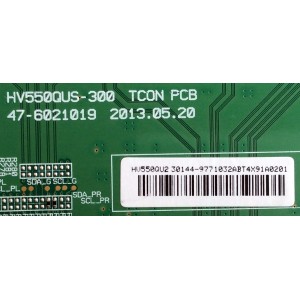 T-CON / PROSCAN HV550QU2-30144 / HV550QUS-300 / 47-6021019 / MODELO PLDED5515-UHD	