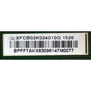 MAIN / VIZIO XFCB02K0240 / (Q)XFCB02K024010Q 1526 / 715G7114-M01-001-004K / MODELO E32H-C1 LTTDSJBR / PANEL TPT315B5-0TU3A REV:SPNB	