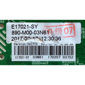 MAIN / FUENTE / (COMBO) / ELEMENT L17010262 / TP.MS3393.PB818 / 890-M00-03N61 / VERSION 0XC773 / PANEL LSC320AN10 / MODELO ELEFW328