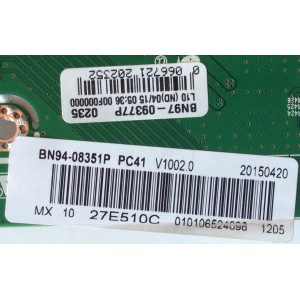 MAIN / SAMSUNG BN94-08351P / BN41-02397A / BN97-09377P / MODELO LS27E510CSY/ZA SE01 / PANEL CY-PJ270BNLV1H	