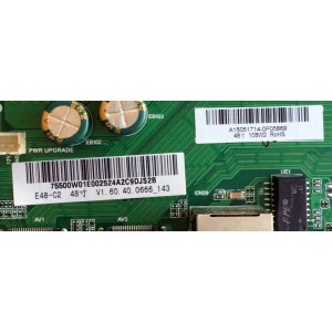 MAIN / FUENTE / (COMBO) / VIZIO A15051714 / 75500W01E002 / TP.MT5580.PC76 / MODELO E48-C2 LWZQSGAR	