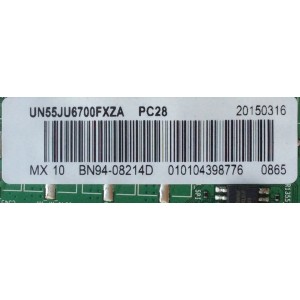 MAIN PARA TV SAMSUNG / NUMERO DE PARTE BN94-08214D / BN97-09264A / BN41-02344A / PARTES SUSTITUTAS BN94-09030A / BN94-10057C / BN94-10522F / MODELOS UN55JU670DFXZA / UN55JU6700FXZC / UN55JU6700FXZP / UN55JU6700FXZX / UN55JU6800FXZC / UN55JU6700FXZA TH01