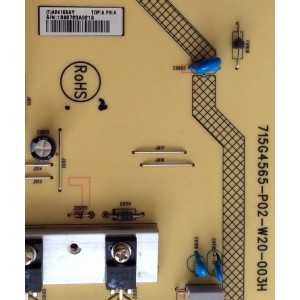 FUENTE DE PODER / VIZIO ADTVA2419XAY / A2419XAY / 715G4565-P02-W20-003H / SUSTITUTAS ADTV12419XZN / ADTVA2419XZ8 / ADTV12417XA2 / ADTVA2419AAY / ADTVB2419AD2 / MODELO M3D420SR	