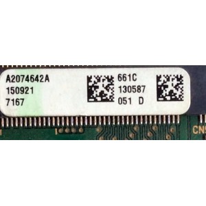 MAIN / SONY A-2074-642-A / A-2037-764-D / A2037451D / 1-889-202-22 / 173457422 / A2037451B / A2037451C / A2074642A / MODELO KDL-60W610B / PANEL ND4S600DNX0101	