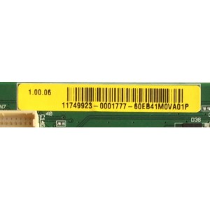 MAIN / WESTINGHOUSE 60EB41M0VA01P / 11749923 / WDE-US-46L REV:1.02 / MODELO UW40TC1W TW-66411-U040B	
