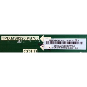 MAIN / FUENTE / (COMBO) / VIZIO 3639-0292-0150 / A16110605 / TPD.MS8220.PB765 / 363902920150 / MODELO D39HN-E0 LAUAVLCS	