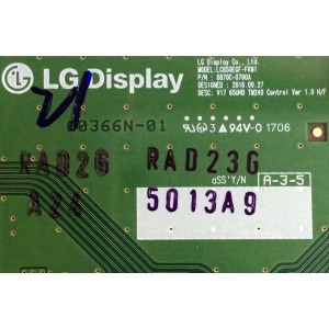 T-CON PARA TV LG / NUMERO DE PARTE LJ94-5013A / 6870C-0700A / LC650EQF-FKM1 / 5013A / PANEL LC650EQF-DKM1 / DISPLAY LC650EQF (DK)(M1) / MODELOS 65SJ8500-UB / 65SJ8500-UB.BWMYLJR / 65SJ850A-UC / 65SJ850A-UC.BUSYLJR