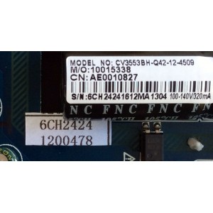 MAIN / RCA 6CH2424 / CV3553BH-Q42-12-4509 / 10015338 / AE0010827 / CV3553BH-Q42 / MODELO RT4038	