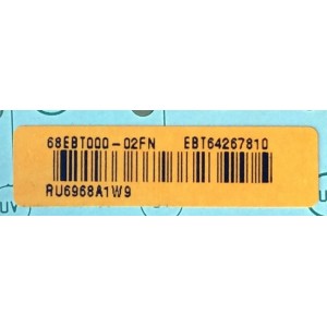 MAIN / LG EBT64267810 / EAX66886304(1.0) / RU6968A1W9 / MODELO OLED65B6P-U.AUSZLJR / PANEL LC650AQD(GJ)(A8)	