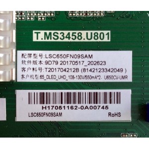 MAIN / SCEPTRE H17051162 / T.MS3458.U801 / 9D79 20170517_202623 / MODELO V65 / PANEL LSC650FN09SAN	
