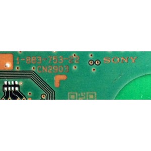 MAIN / SONY A-1807-978-B / A1807977B / 1-884-078-22 / 1P-010BJ01-4012 / PANEL LTY460HN02 / MODELOS KDL-46EX523 / KDL-32EX520 / KDL-40EX521 / (DESPUÉS DE REEMPLAZAR ESTA PLACA TIENE QUE ACTUALIZAR EL SOFTWARE DESCARGA LA VERSIÓN CORRECTA PARA TU MODELO.)