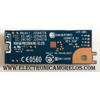 MODULO DE WI-FI PARA TV / SONY J20H078.01 / 1-458-751-21 / 2878D-J20H078 / 2014DJ5227 / CCAI13LP2130T3 / MODELO KDL-40R550C	